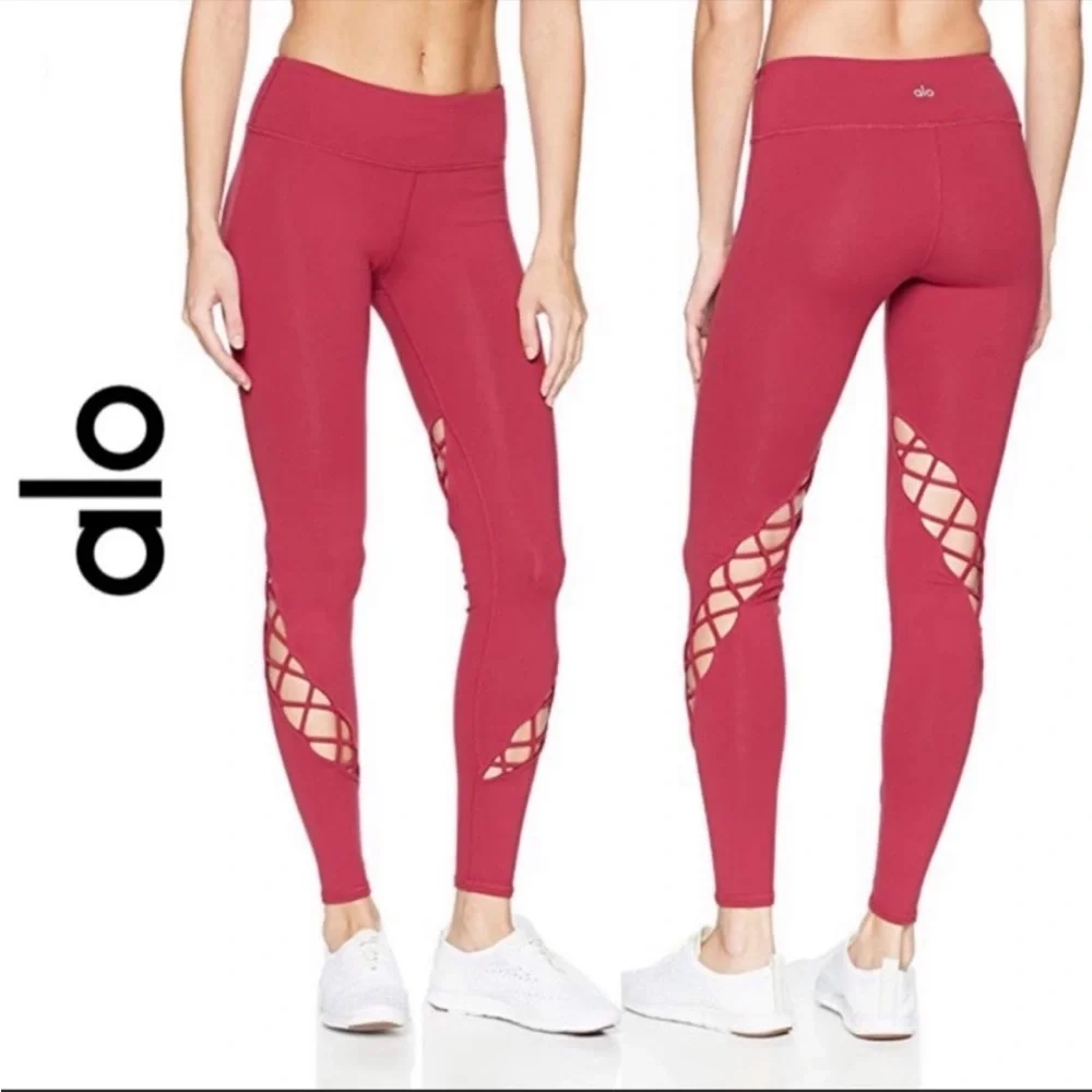 Alo Yoga Criss Cross Cutout Full Length Leggings - Picture 2 of 12